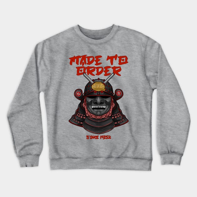 Samurai Helmet Made to Order since 1952! Crewneck Sweatshirt by steviezee